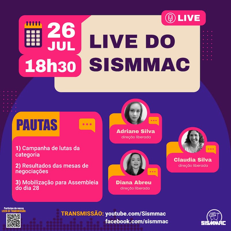 SISMMAC- LIVE DO SISMMAC SITE