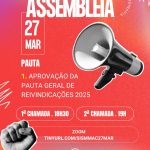Assembleia no dia 27