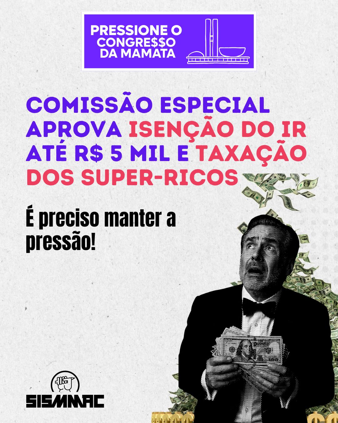 Comissão Especial aprova isenção do IR até R$ 5 mil e taxação dos super-ricos