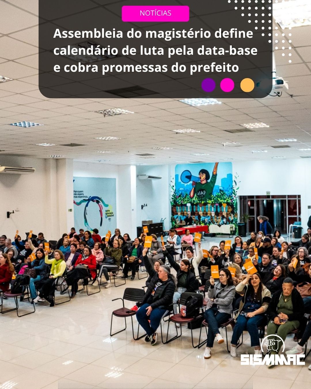Assembleia do magistério define calendário de luta pela data-base e cobra promessas do prefeito