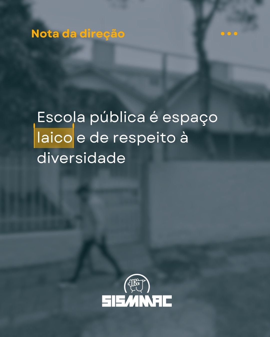 Escola pública é espaço laico e de respeito à diversidade