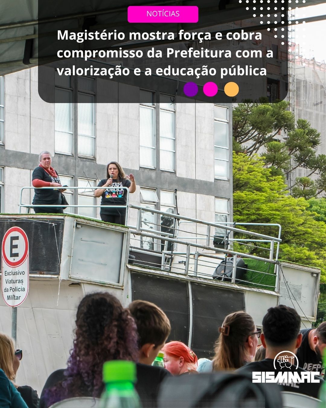 Magistério mostra força e cobra compromisso da Prefeitura com a valorização e a educação pública