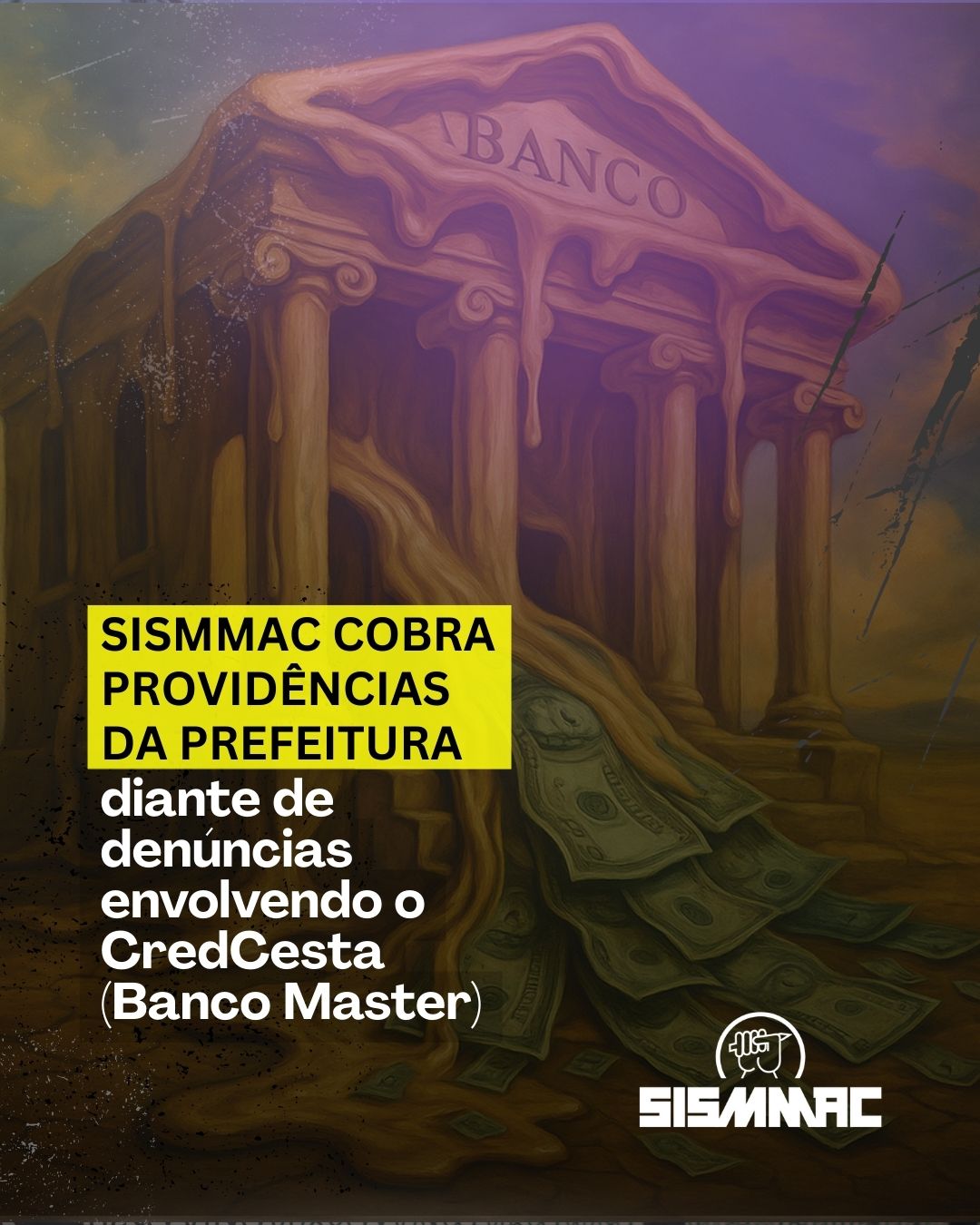 SISMMAC cobra providências da Prefeitura de Curitiba diante de denúncias envolvendo o CredCesta e o Banco Master