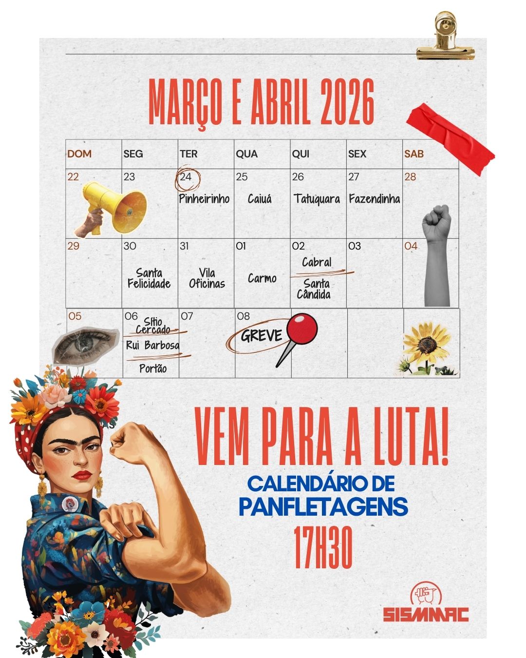 O magistério vai às ruas dialogar com Curitiba. Veja o calendário e participe!