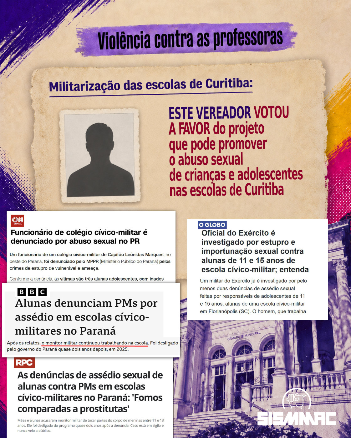 Qual vereador quer ser lembrado por aprovar um projeto que pode promover o abuso sexual de estudantes?