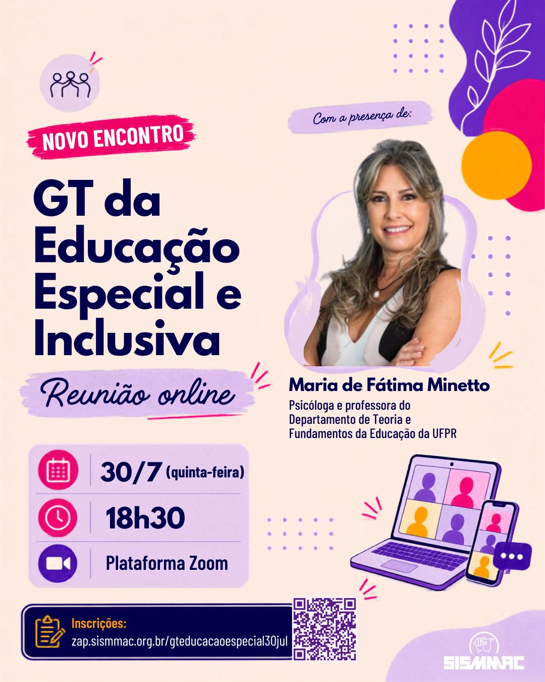 GT de Educação Especial e Inclusiva do SISMMAC fará reunião nesta quinta-feira (30)